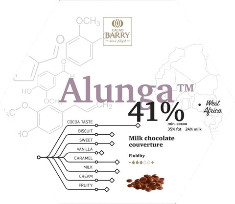 Alunga 41% Cacao Milk Chocolate, 1 kg