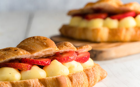 Vanilla Strawberry Croissant