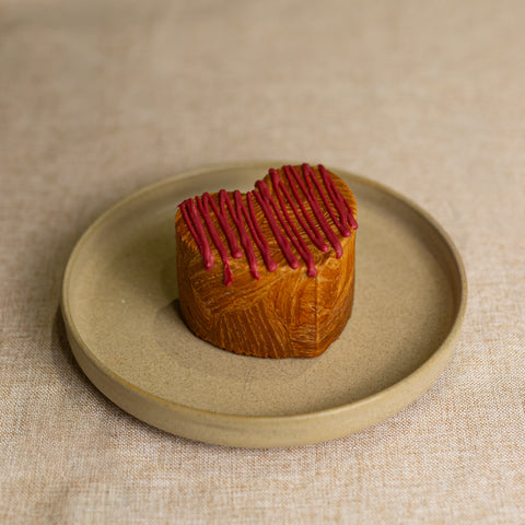 Chocolate & Strawberry Heart Croissant